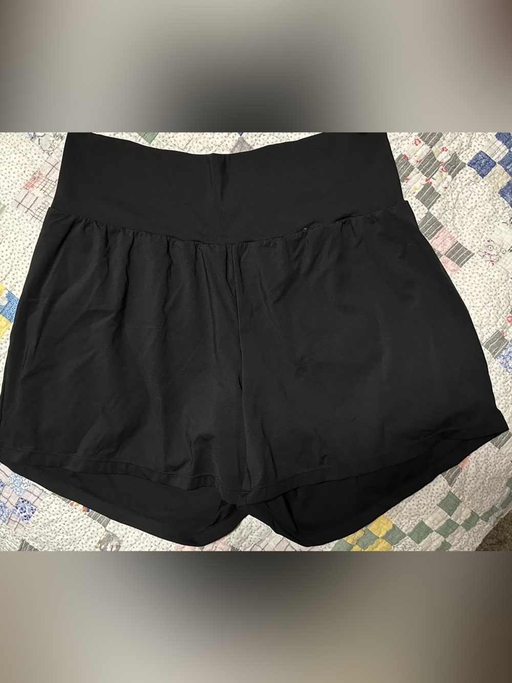 HALARA Black High-Rise Athletic Shorts with Liner